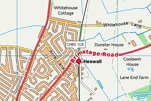 CH60 1UX map - OS VectorMap District (Ordnance Survey)