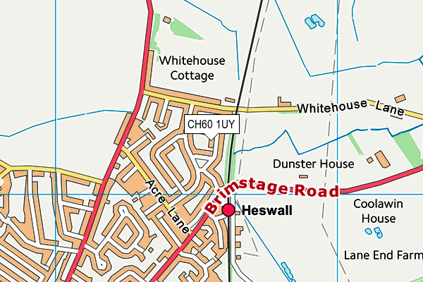 CH60 1UY map - OS VectorMap District (Ordnance Survey)