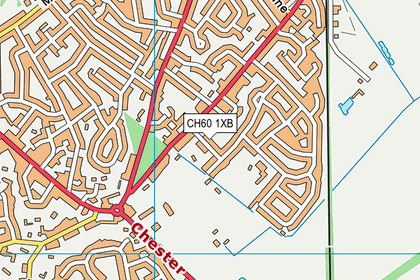CH60 1XB map - OS VectorMap District (Ordnance Survey)