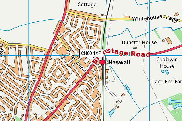 CH60 1XF map - OS VectorMap District (Ordnance Survey)