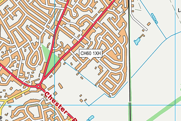 CH60 1XH map - OS VectorMap District (Ordnance Survey)