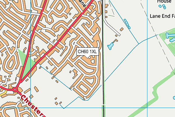 CH60 1XL map - OS VectorMap District (Ordnance Survey)