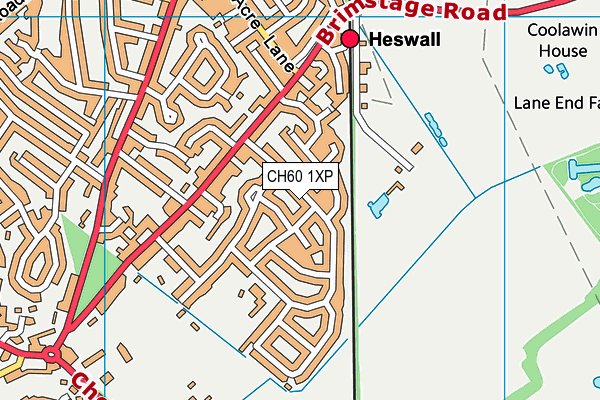 CH60 1XP map - OS VectorMap District (Ordnance Survey)