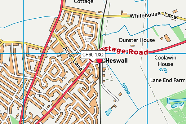 CH60 1XQ map - OS VectorMap District (Ordnance Survey)