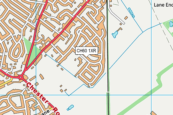 CH60 1XR map - OS VectorMap District (Ordnance Survey)