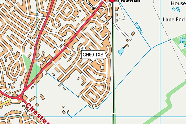 CH60 1XS map - OS VectorMap District (Ordnance Survey)