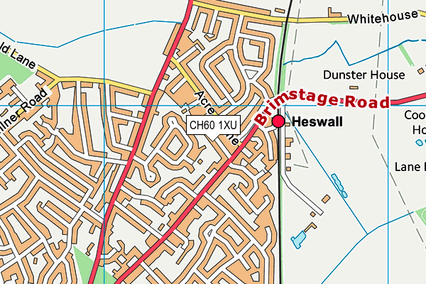 CH60 1XU map - OS VectorMap District (Ordnance Survey)