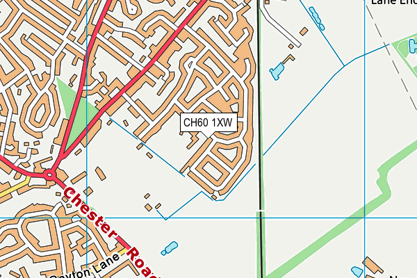 CH60 1XW map - OS VectorMap District (Ordnance Survey)