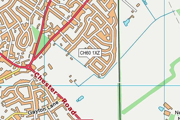 CH60 1XZ map - OS VectorMap District (Ordnance Survey)