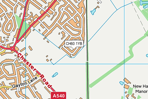 CH60 1YB map - OS VectorMap District (Ordnance Survey)