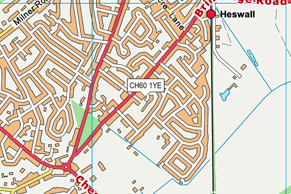 CH60 1YE map - OS VectorMap District (Ordnance Survey)