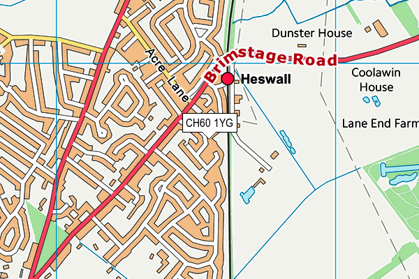 CH60 1YG map - OS VectorMap District (Ordnance Survey)