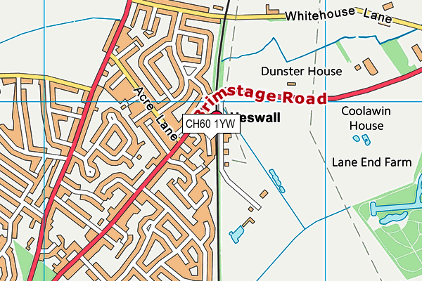 CH60 1YW map - OS VectorMap District (Ordnance Survey)