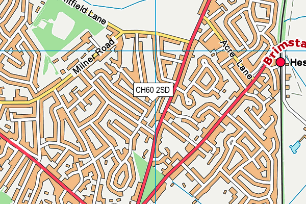 CH60 2SD map - OS VectorMap District (Ordnance Survey)
