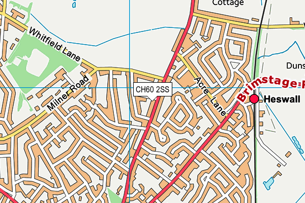 CH60 2SS map - OS VectorMap District (Ordnance Survey)