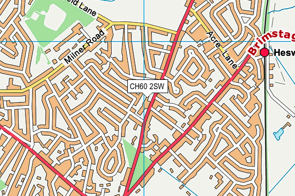 CH60 2SW map - OS VectorMap District (Ordnance Survey)