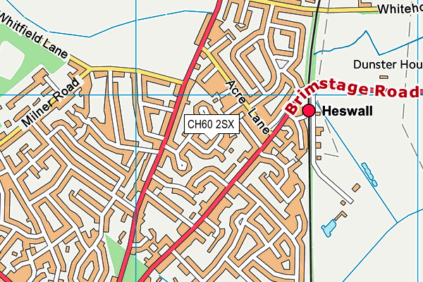 CH60 2SX map - OS VectorMap District (Ordnance Survey)