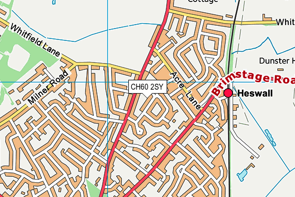 CH60 2SY map - OS VectorMap District (Ordnance Survey)