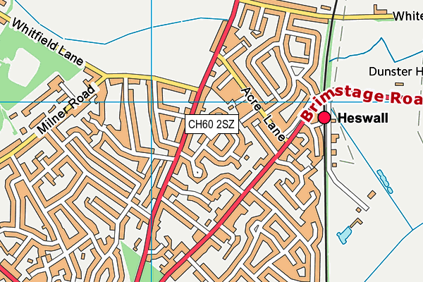 CH60 2SZ map - OS VectorMap District (Ordnance Survey)