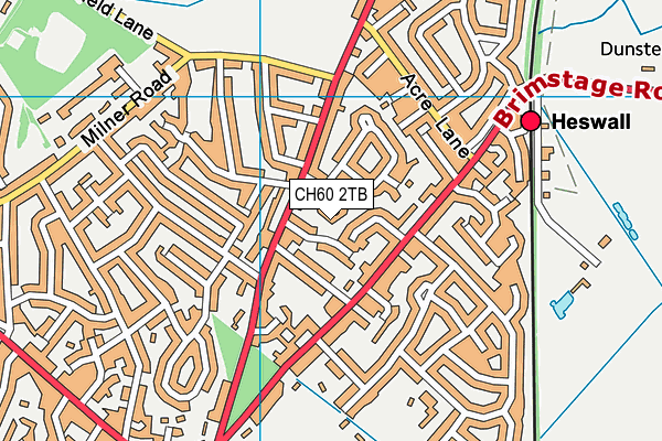 CH60 2TB map - OS VectorMap District (Ordnance Survey)