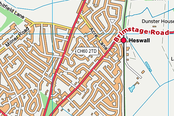 CH60 2TD map - OS VectorMap District (Ordnance Survey)