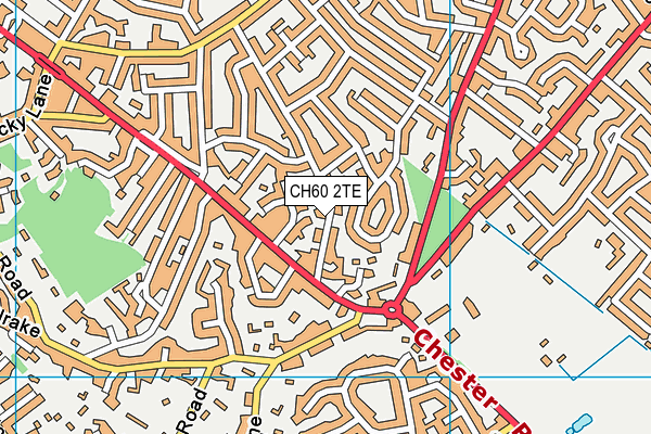 CH60 2TE map - OS VectorMap District (Ordnance Survey)