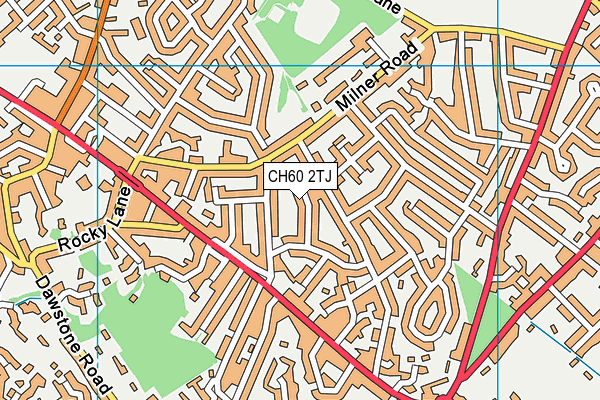 CH60 2TJ map - OS VectorMap District (Ordnance Survey)