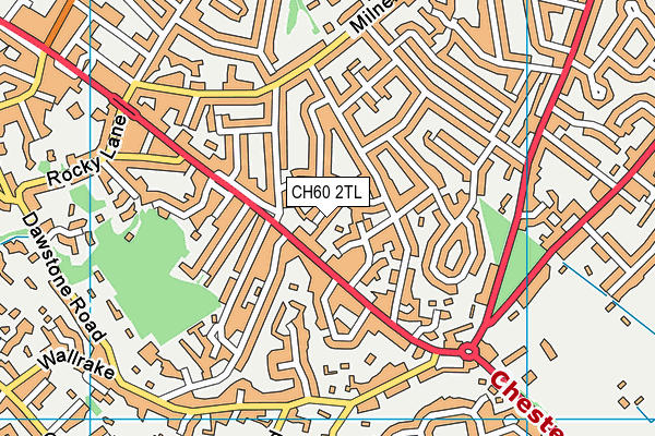 CH60 2TL map - OS VectorMap District (Ordnance Survey)