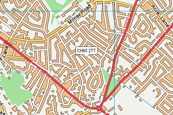 CH60 2TT map - OS VectorMap District (Ordnance Survey)