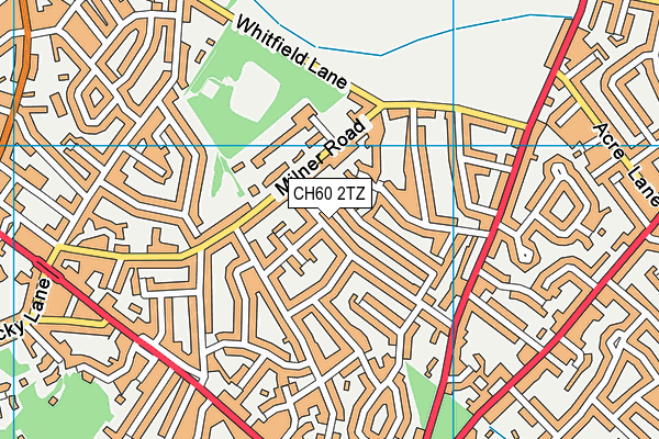 CH60 2TZ map - OS VectorMap District (Ordnance Survey)