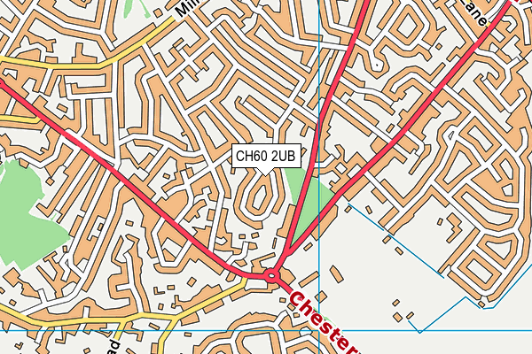 CH60 2UB map - OS VectorMap District (Ordnance Survey)
