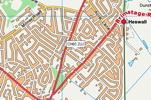 CH60 2UJ map - OS VectorMap District (Ordnance Survey)