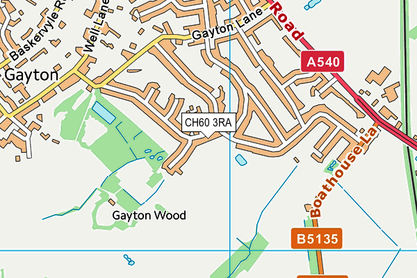 CH60 3RA map - OS VectorMap District (Ordnance Survey)