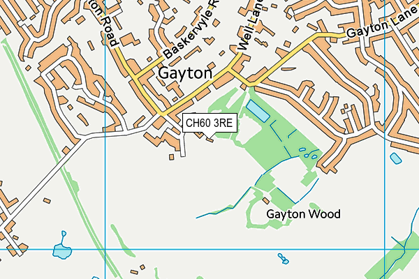 CH60 3RE map - OS VectorMap District (Ordnance Survey)