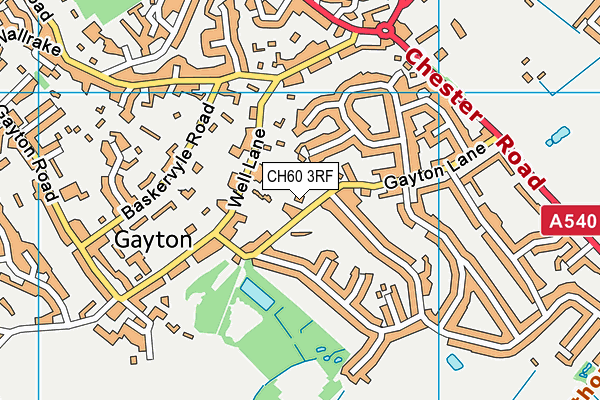 CH60 3RF map - OS VectorMap District (Ordnance Survey)