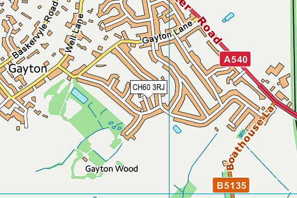 CH60 3RJ map - OS VectorMap District (Ordnance Survey)