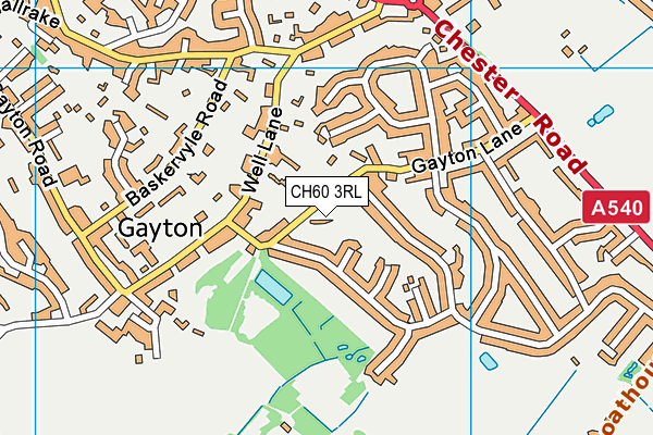 CH60 3RL map - OS VectorMap District (Ordnance Survey)