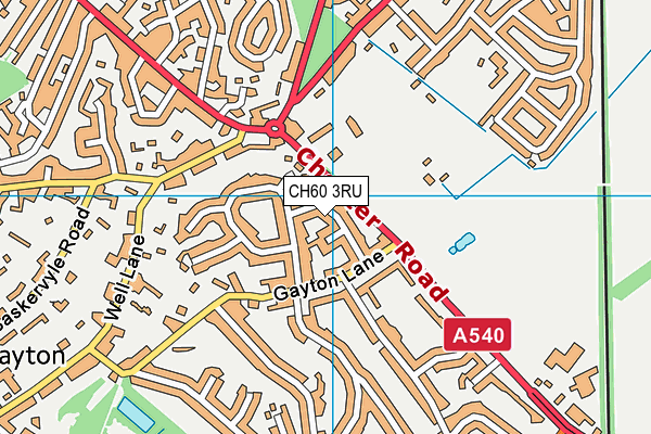 CH60 3RU map - OS VectorMap District (Ordnance Survey)