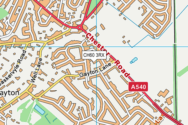 CH60 3RX map - OS VectorMap District (Ordnance Survey)