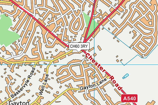 CH60 3RY map - OS VectorMap District (Ordnance Survey)