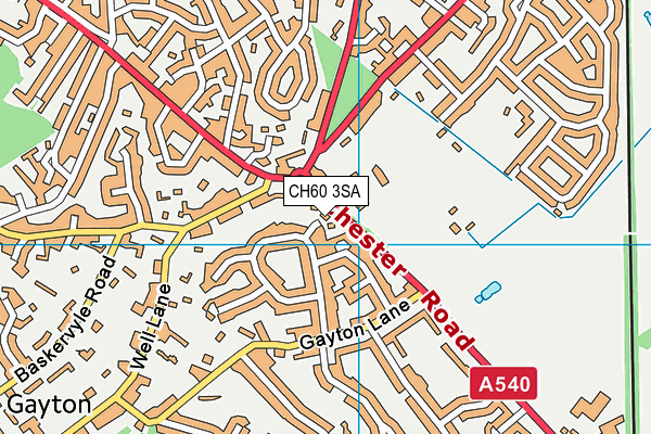 CH60 3SA map - OS VectorMap District (Ordnance Survey)