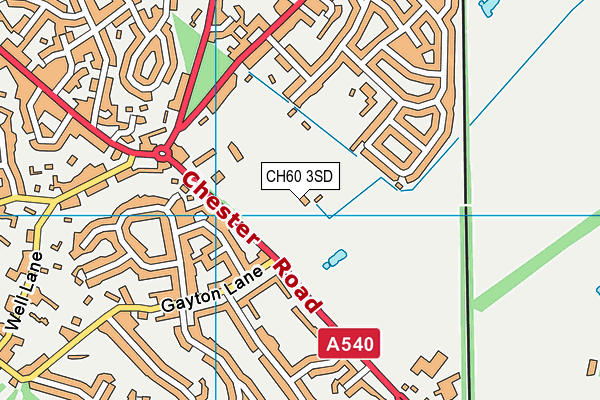 CH60 3SD map - OS VectorMap District (Ordnance Survey)