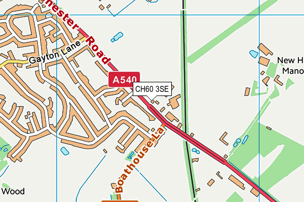CH60 3SE map - OS VectorMap District (Ordnance Survey)