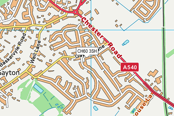 CH60 3SH map - OS VectorMap District (Ordnance Survey)