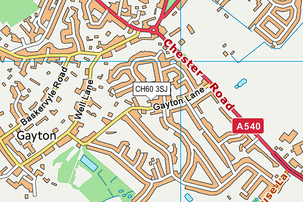 CH60 3SJ map - OS VectorMap District (Ordnance Survey)