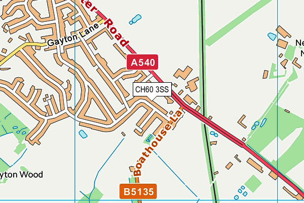 CH60 3SS map - OS VectorMap District (Ordnance Survey)