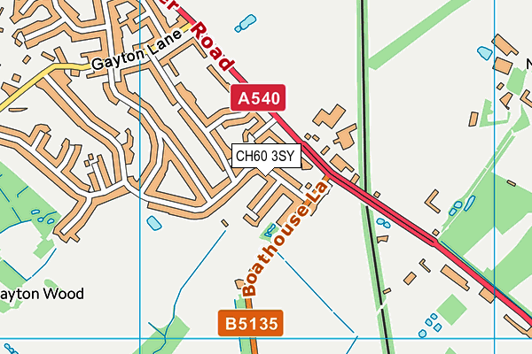 CH60 3SY map - OS VectorMap District (Ordnance Survey)