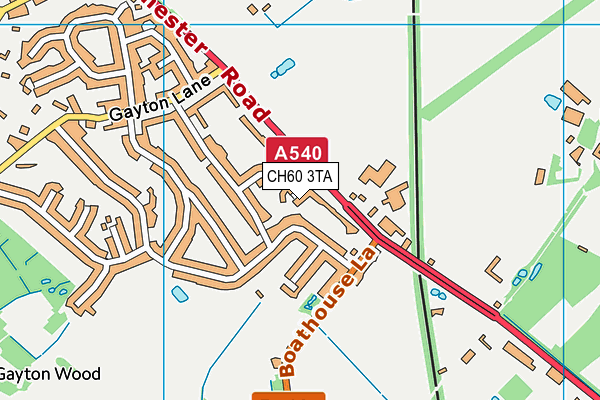 CH60 3TA map - OS VectorMap District (Ordnance Survey)