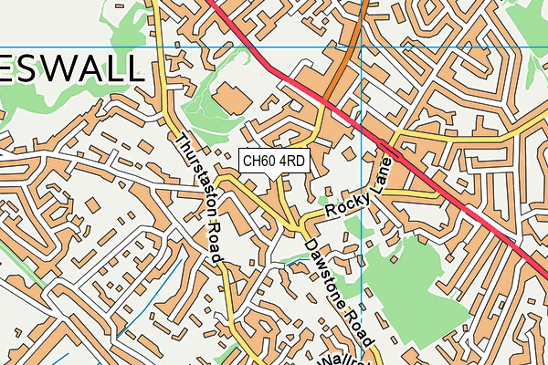 CH60 4RD map - OS VectorMap District (Ordnance Survey)