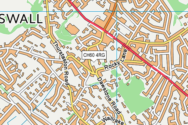 CH60 4RG map - OS VectorMap District (Ordnance Survey)